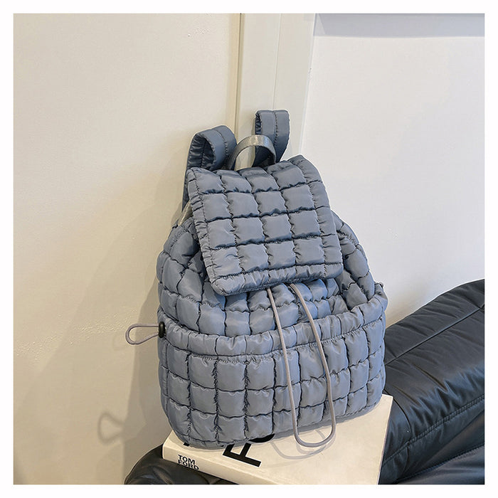 Wholesale Plaid Pleated Backpack JDC-BP-Runj001