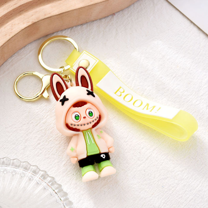 Wholesale Keychain Cartoon Pendant Cute Doll Soft Rubber Backpack Pendant