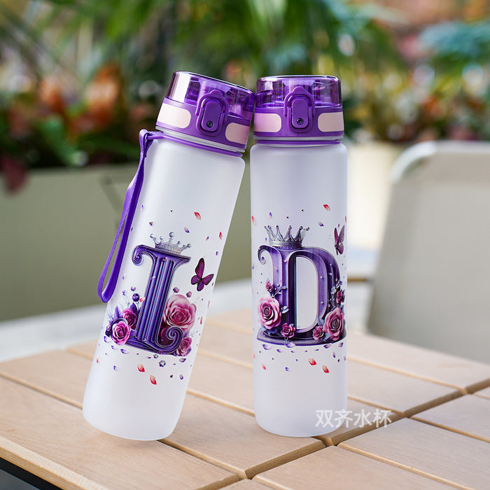 Wholesale Simple letter water bottle