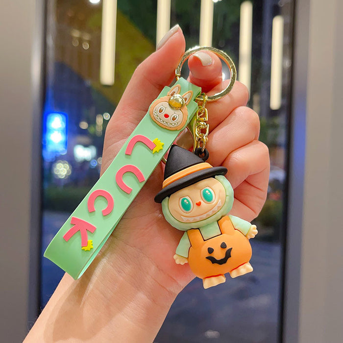 Wholesale Cross-dressing doll cartoon keychain cute couple school bag pendant car keychain claw machine small gift