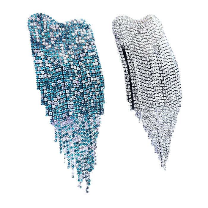 Wholesale Colorful Heart Tassel Heart-Shaped Rhinestone DIY Handmade Accessories Pendant