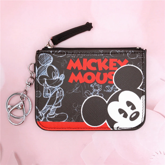 Wholesale PU Cartoon Printing with Key Ring Coin Card Holder JDC-WT-YaLL015