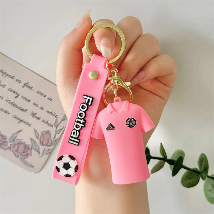 Wholesale Football Player Jersey Silicone Doll Keychain JDC-KC-HaoXi002