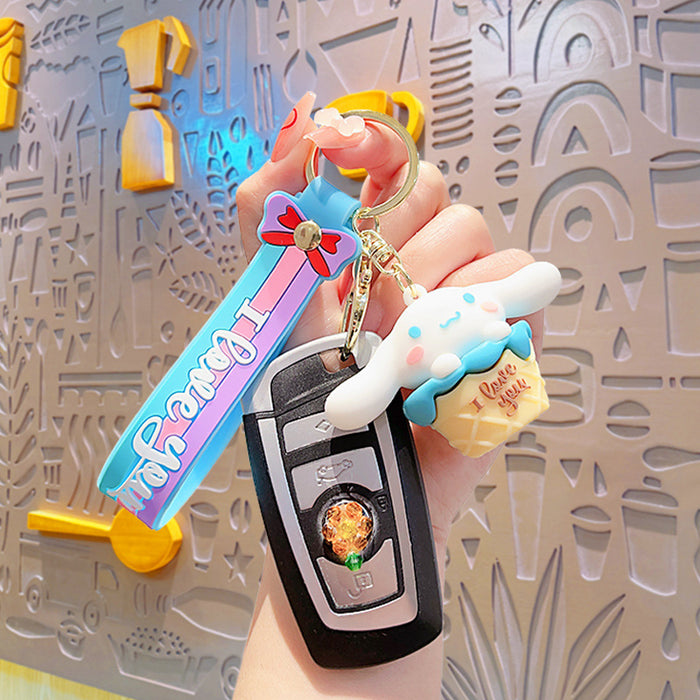 Wholesale Silicone Cartoon Doll Keychain JDC-KC-MingT194