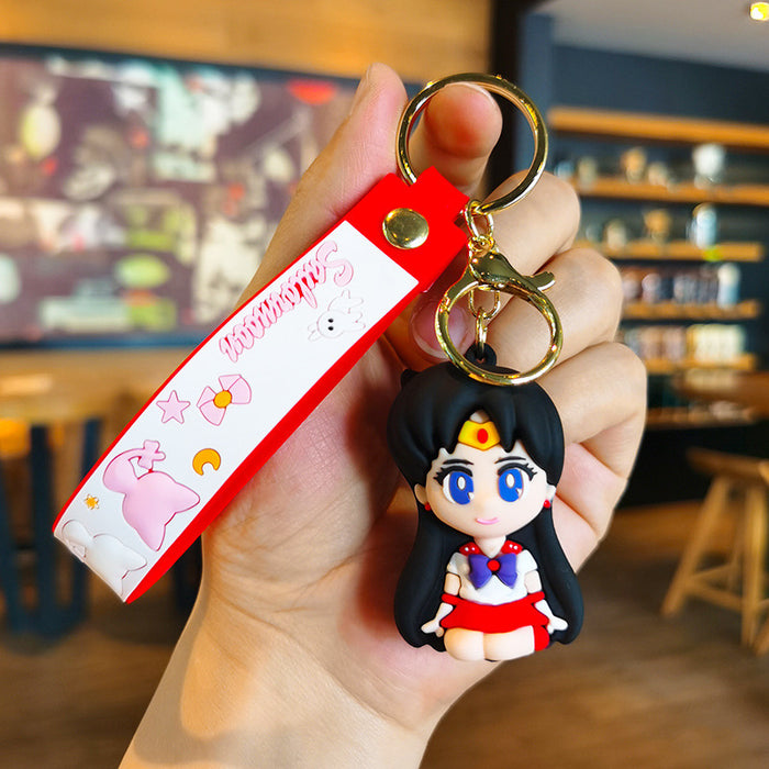 Wholesale Rubber Cartoon Doll Keychain JDC-KC-Tingm179