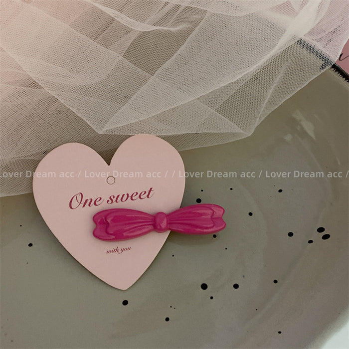 Wholesale New bow metal hair clip with cute side bangs and hair accessories