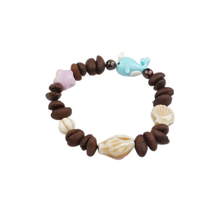 Wholesale New niche design starfish ceramic bracelet, unique couple style bracelet