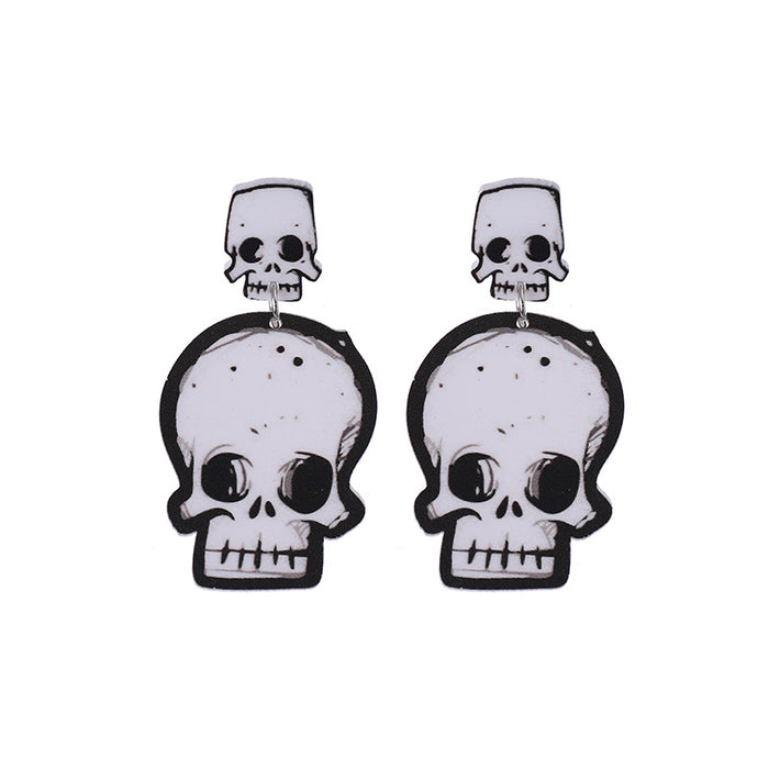 Wholesale of New Acrylic Halloween Earrings JDC-ES-CaiYun005