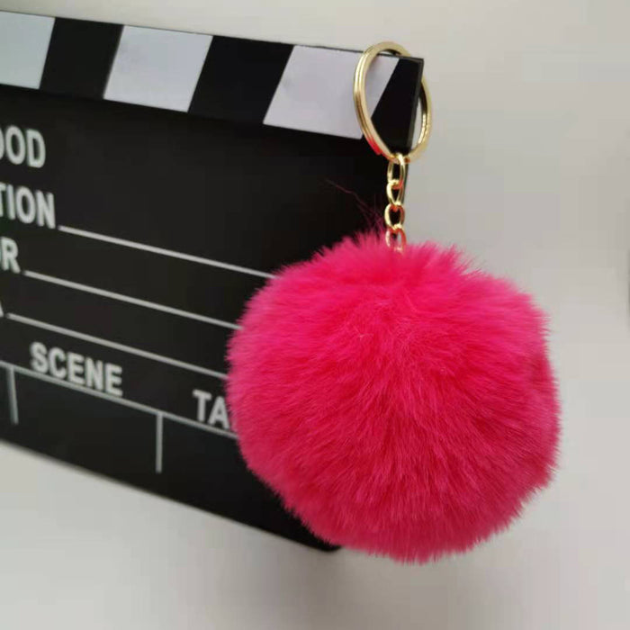 Wholesale Imitation otter rabbit fur ball hanging accessories, bags, plush keychains, pendants, accessories, gifts