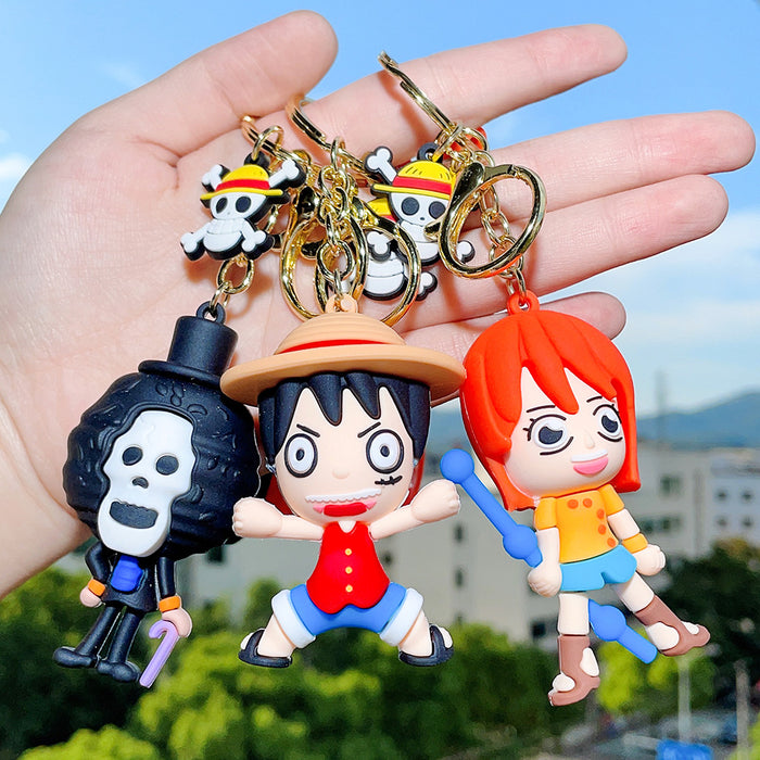 Wholesale Silicone Cartoon Doll Keychain JDC-KC-QiChao062