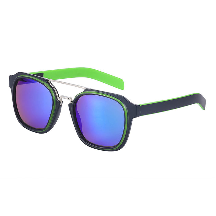 Wholesale New retro double beam sunglasses with square frames
