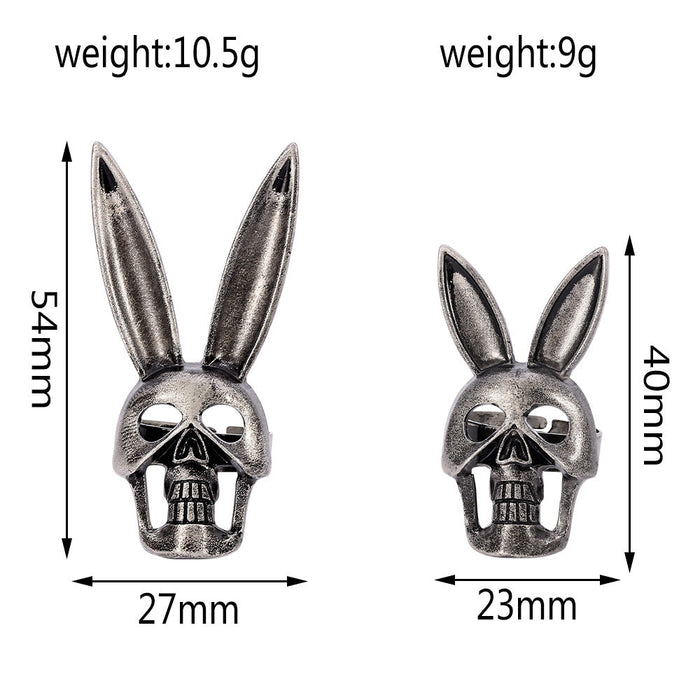 Anillo de cráneo de conejo de aleación al por mayor JDC-RS-XK001