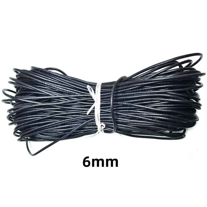 Wholesale 100pcs Round  Cowhide Rope Accessories Mobile Phone Case Leather Rope Braided Rope