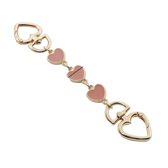 Wholesale Heart-shaped chain accessory bag strap Keychains