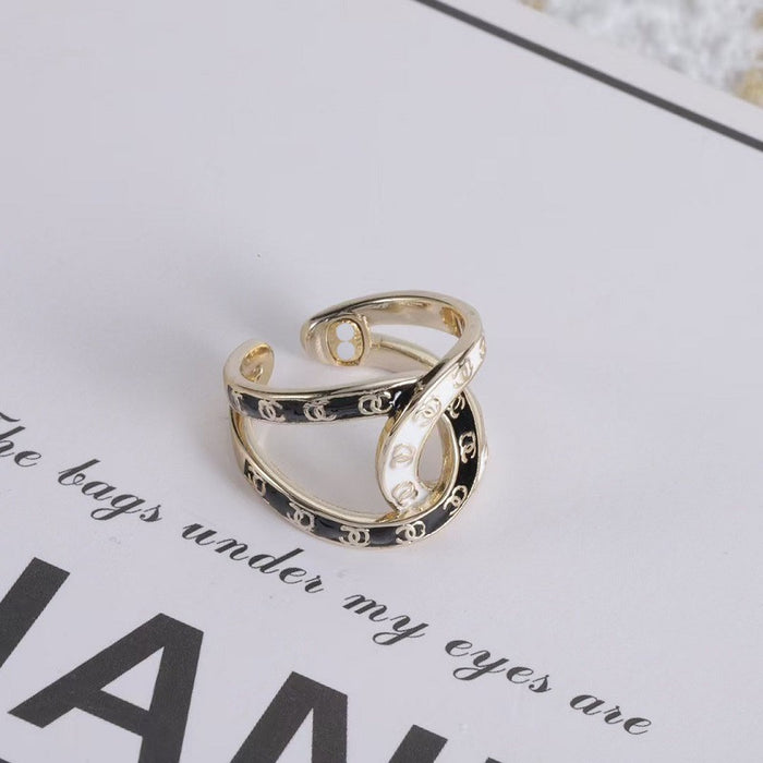 Wholesale Adjustable open ring high-end brass material ring
