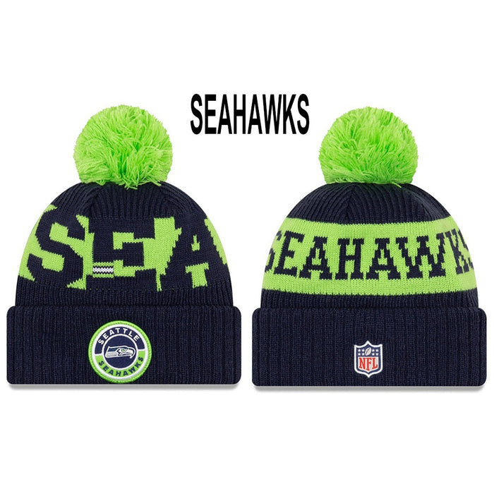 Wholesale Wool Knitted Hat Rugby Game Hat Sports Big Letter Warm Hat