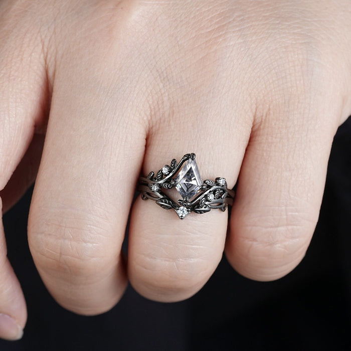 Wholesale Jewelry Polygonal Zircon Pair Ring