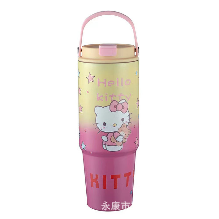 Wholesale Cartoon 30oz  304 stainless steel straw thermos cup
