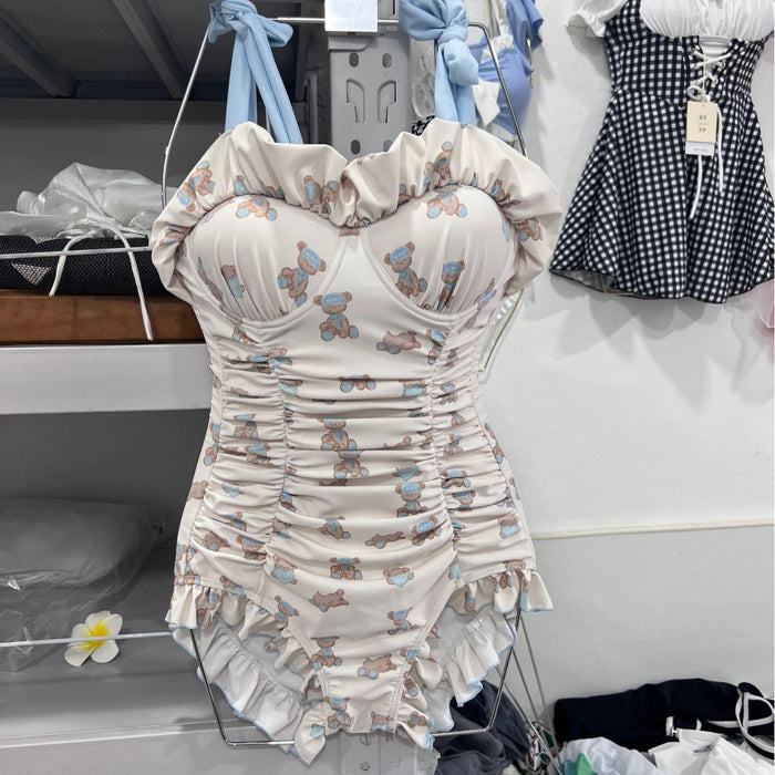 Wholesale Printed slimming and conservative one-piece swimsuit, summer swimsuit