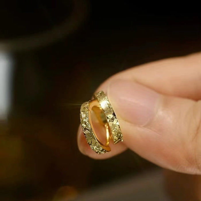 Wholesale Pure silver ear buckle, light luxury, niche, simple, high-end, exquisite earrings with ear loops