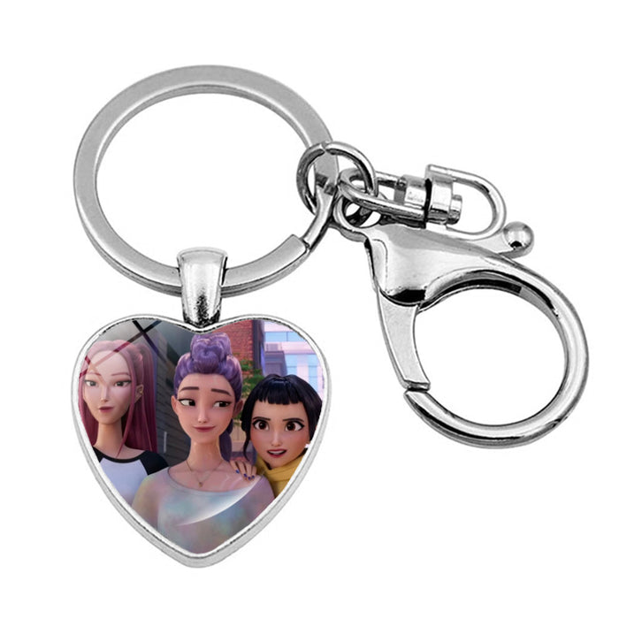 Wholesale Cartoon Heart Pendant Keychain Charm