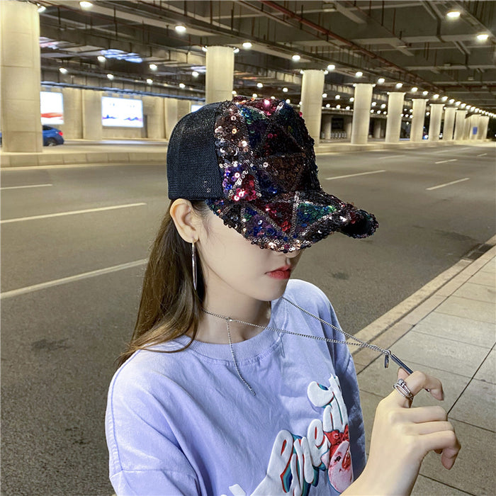 Wholesale Mesh Hat Thin Peaked Cap Trendy Ins Baseball Cap Large Brim