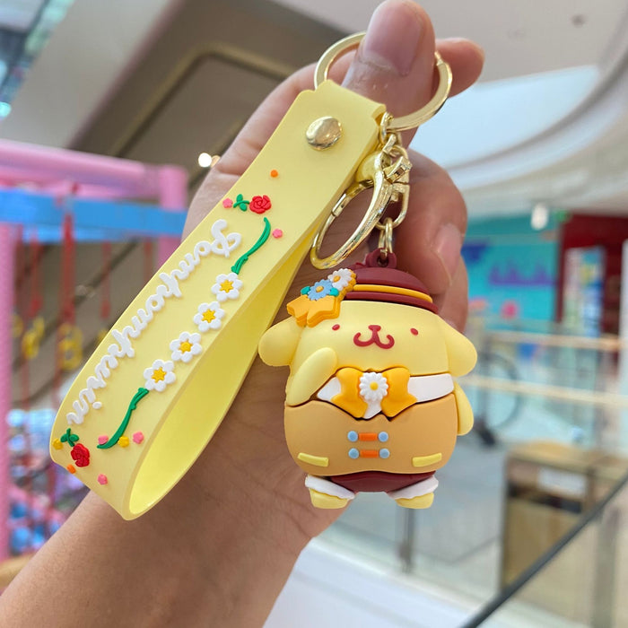 Wholesale Cartoon Silicone Anime Keychain JDC-KC-PengYu045