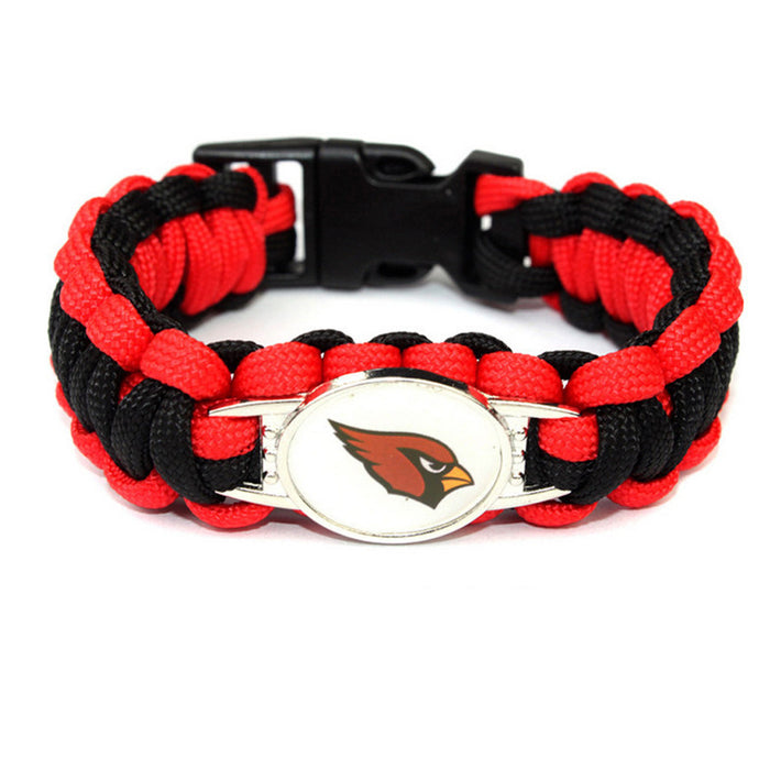 Wholesale Football  Alloy Buckle Woven Bracelet