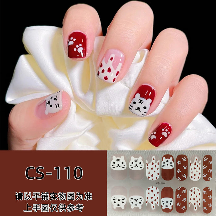 Wholesale No-bake Gel Waterproof Long-lasting 3D Nail Stickers JDC-NS-ARS003