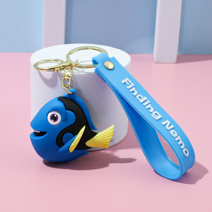 Wholesale Clown Fish Keychain Cartoon Creative Car Keychain Stall Doll