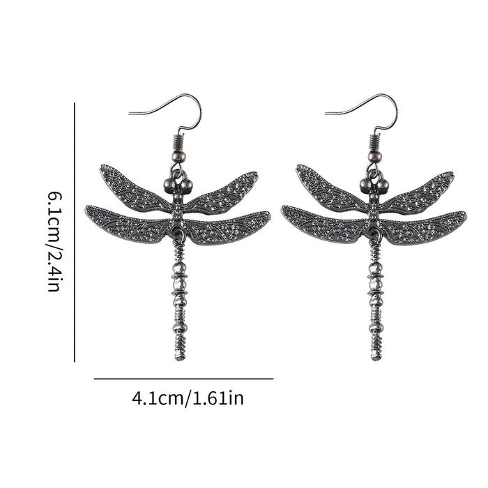 Wholesale Creative,  stylish,  and retro dragonfly pendant Earrings