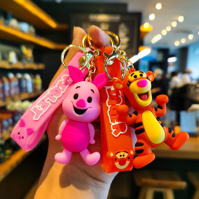 Wholesale Cartoon Cute Anime Silicone Keychain JDC-KC-Qiwei031