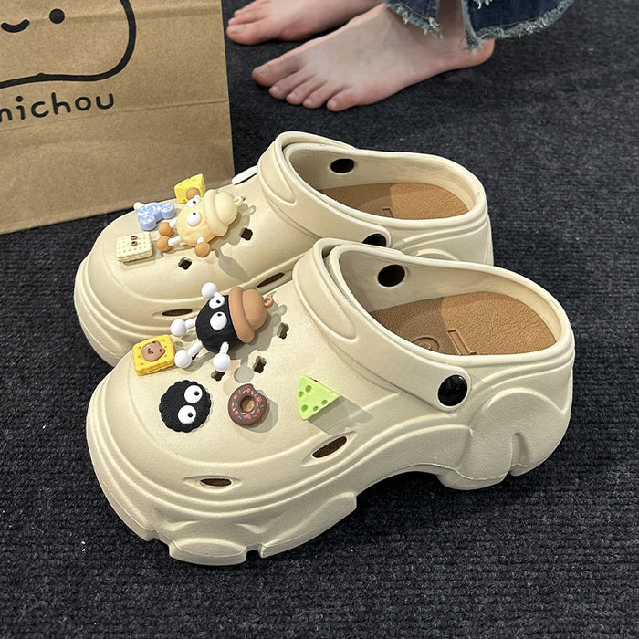 Wholesale  perforated clogs slippers DIY closed toe slippers beach slippers