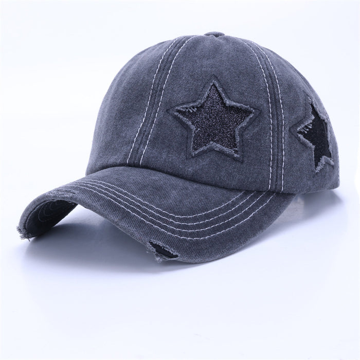 Wholesale Baseball cap for men, retro sun shading hat, washed cotton duckbill cap