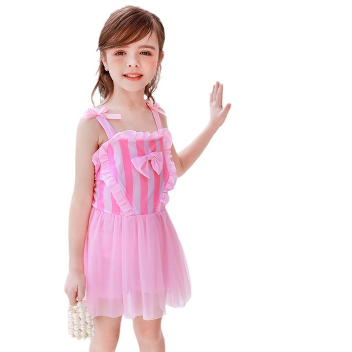 Wholesale Children's swimsuit one-piece skirt cute dress swimsuit