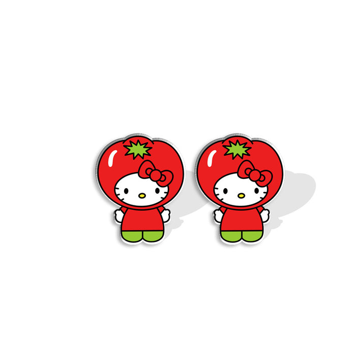 Wholesale Cartoon Kitten Acrylic Earrings JDC-ES-XiangL058