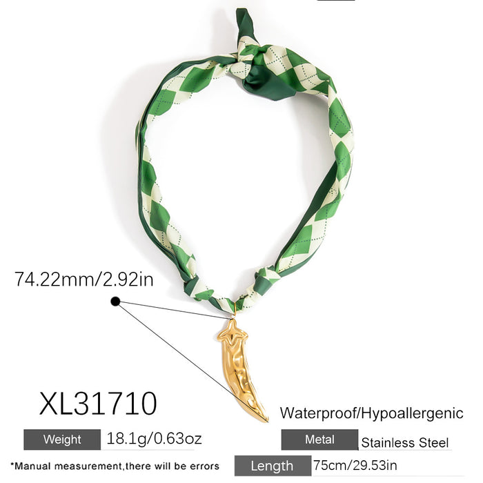 Wholesale Titanium Steel Necklace  Gold Accessible Luxury High-End Sun Flower Silk f Titanium Steel Color-Preserving Clavicle Chain Necklace