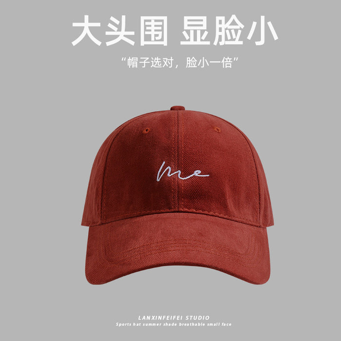 Wholesale Large Baseball Cap Face Small Cap New Big Head Cap Letter Fashion