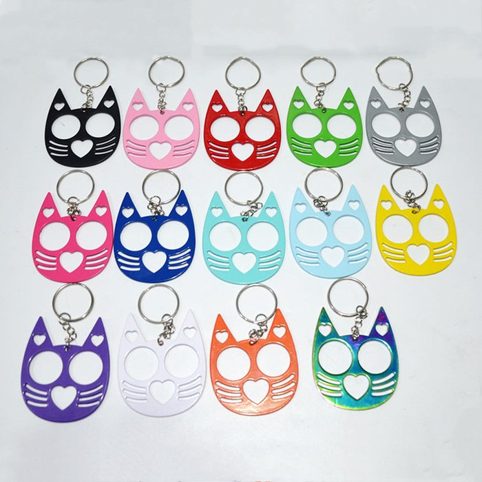 Wholesale Aluminum Alloy Multifunctional Love Cute Cat Keychain JDC-KC-KB021