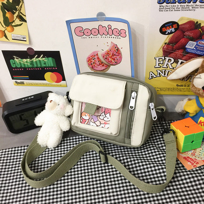 Wholesale Canvas bag, crossbody bag, artistic versatile, cute shoulder bag