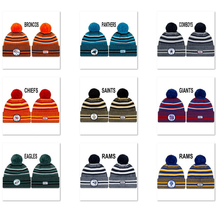 Wholesale European and American olive cap knitted sports round cap wool hat wool team cap League baseball cap