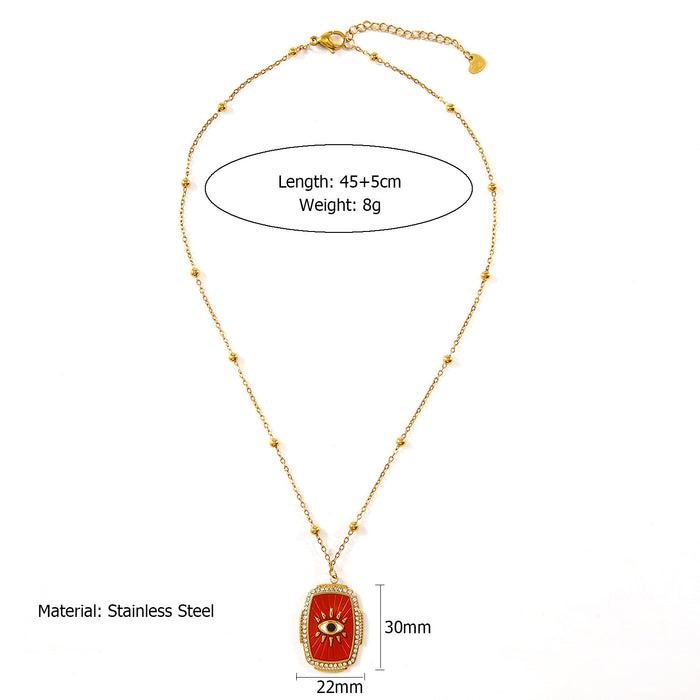 Wholesale Fashionable and personalized oil dripping necklace original design, simple starfish eye accessories, handmade wholesale