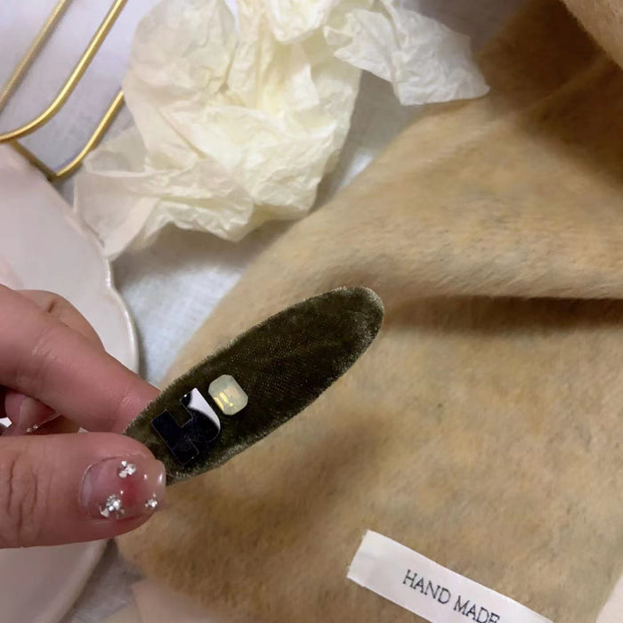 Wholesale fashion velvet imagination color diamond  texture hair accessories hairpin