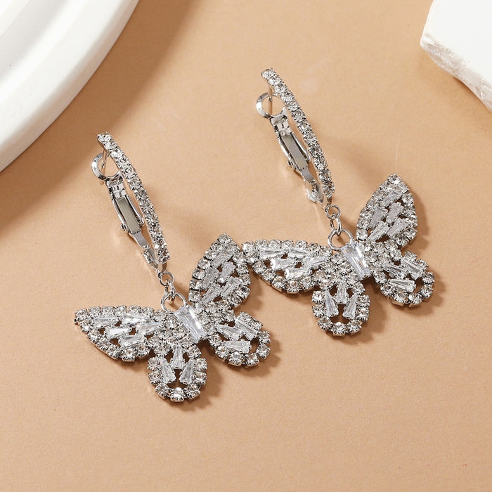 Wholesale Butterfly knot simple earrings