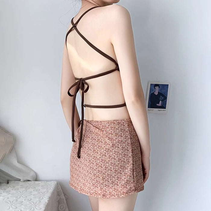 Wholesale Swimsuit conservative skirt style with a sense of luxury, split body design