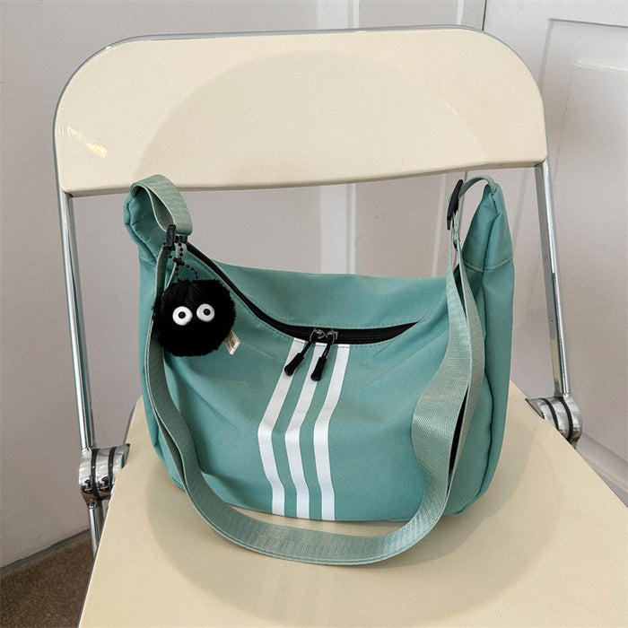 Wholesale Bag niche design, high-end striped crossbody bag