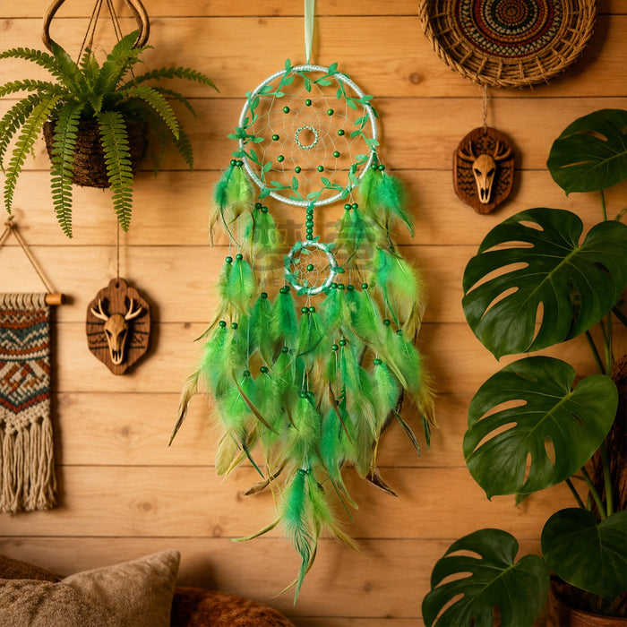 Wholesale Handmade Feather Dreamcatcher Wall Decor Bohemian MOQ≥2