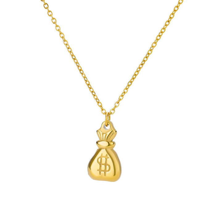 Wholesale Four-leaf clover flower  retro chain necklace