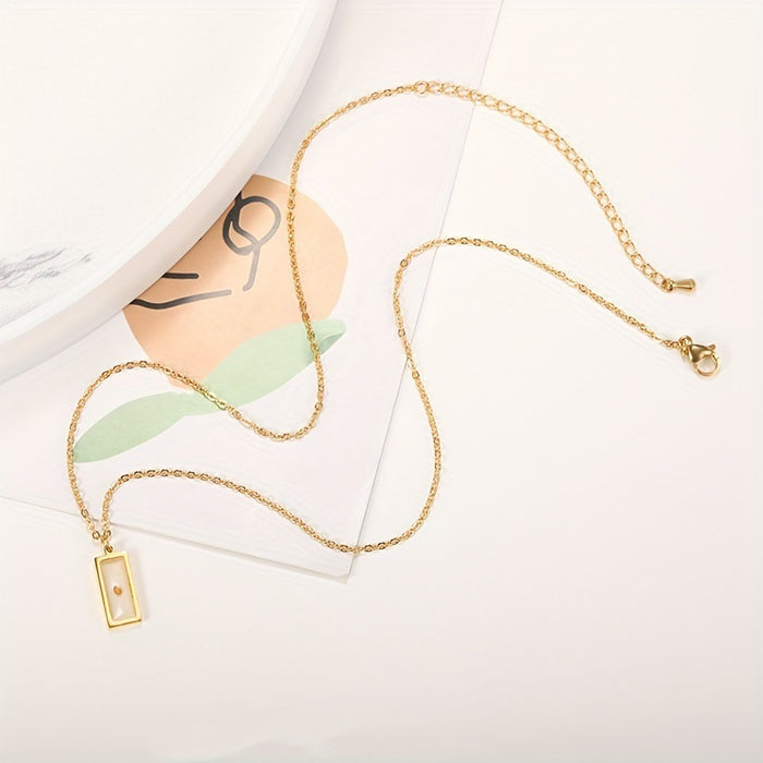 Wholesale Creative rectangular necklace