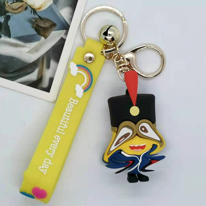 Wholesale cartoon little character doll key chain pendant bag car key chain accessories gift